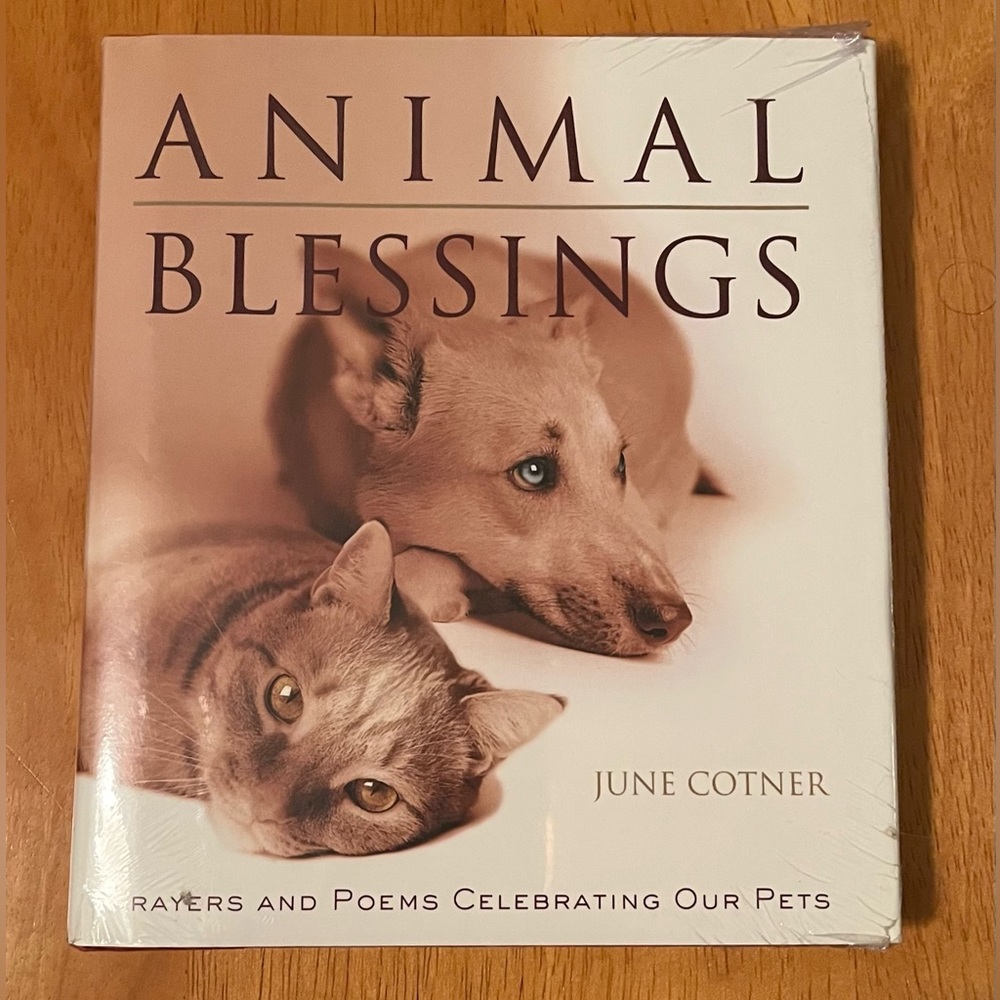 Animal Blessings Hardcover book-NWT